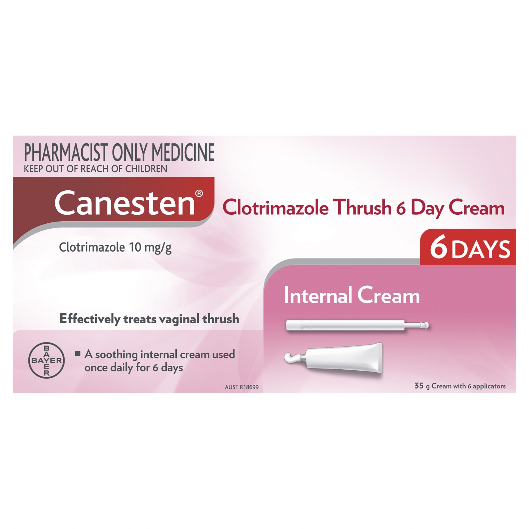 Buy Canesten Vaginal 6 Day Internal Soothing Thrush Cream 1 35g 2178