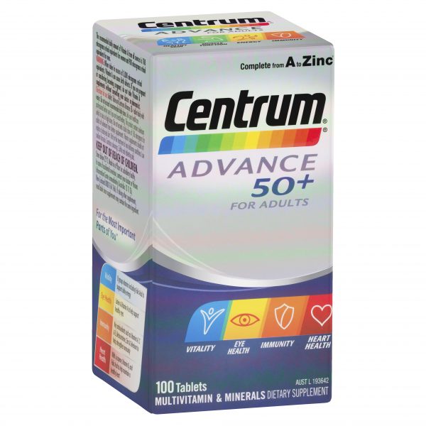 Centrum Advance 50+ Multivitamin 100 tablets