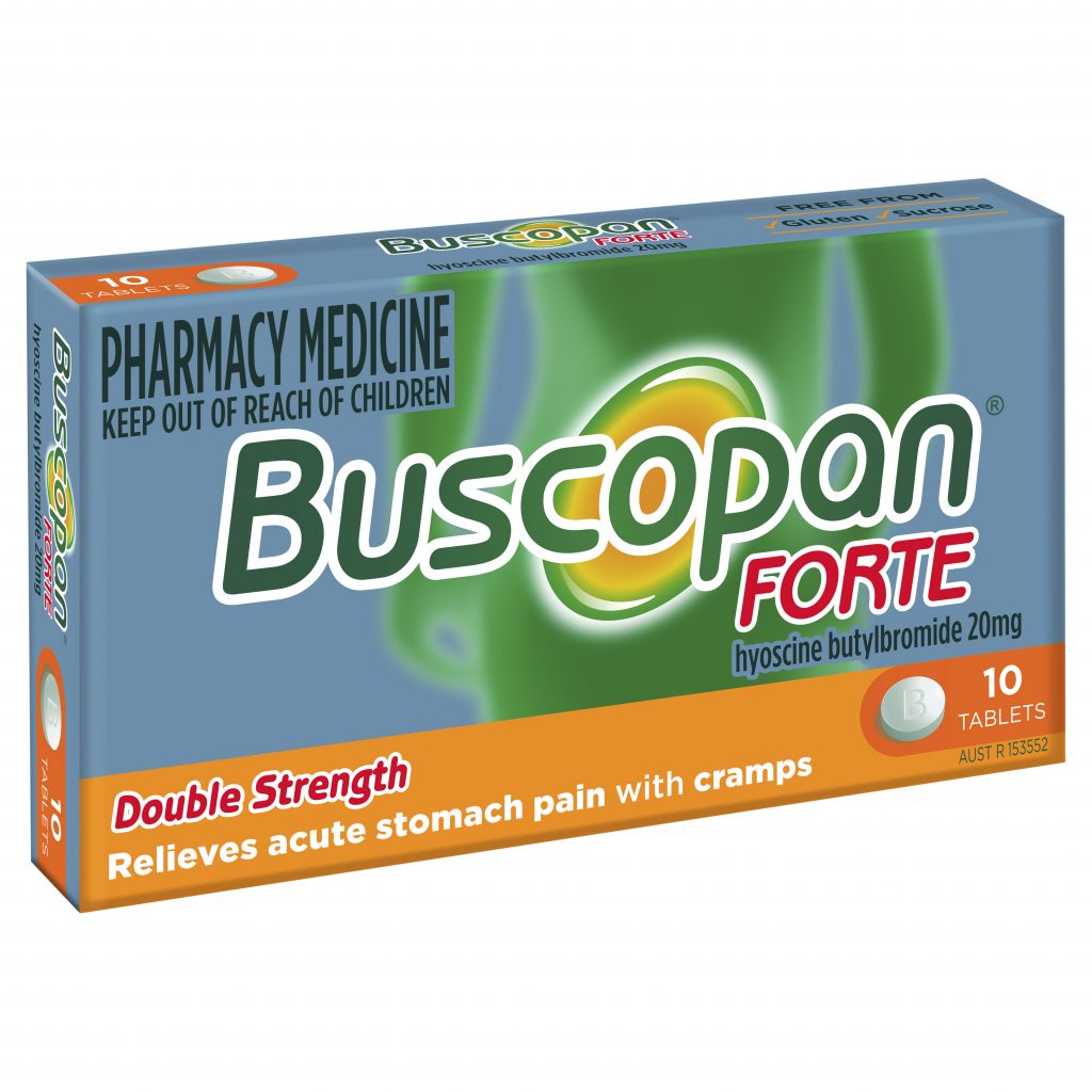 Buscopan Stomach Pain Relief Tablets Forte 20mg Pack Of 10 EMedical