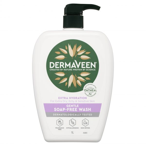 DermaVeen Extra Hydration Gentle Soap Free Wash 1 litre