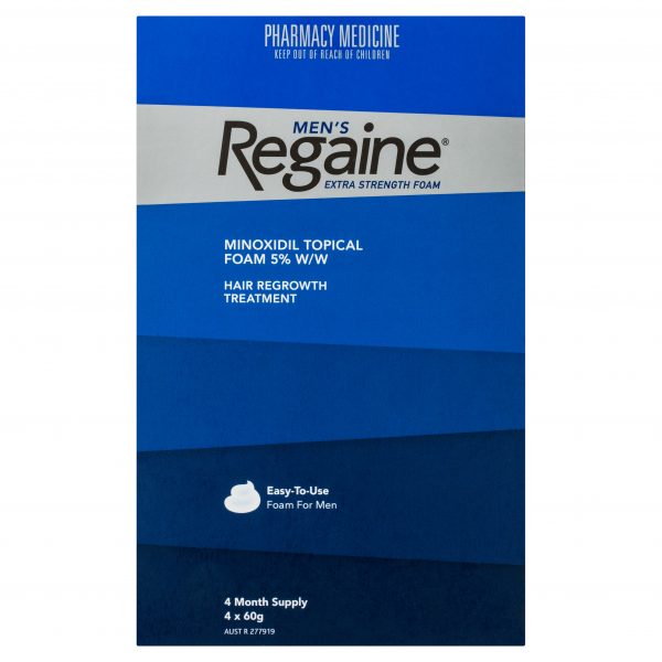 Regaine Men's Extra Strength Foam 4 Months Supply (4x60g Bottles = 240g)