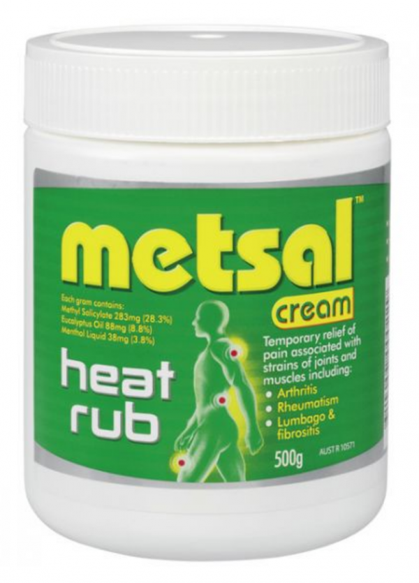 Metsal Heat Rub Cream 500g