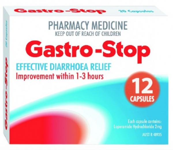 Gastro-Stop Diarrhoea Relief Loperamide 2mg - 12 capsules