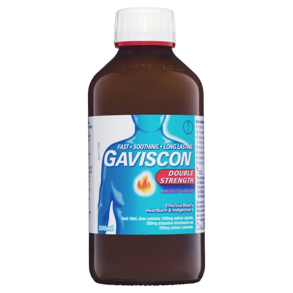 Gaviscon Liquid Double Strength Aniseed Flavour 500ml