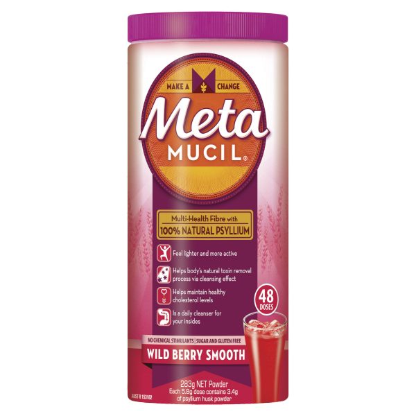 Metamucil Powder Smooth Wild Berry 283g (48 Doses)