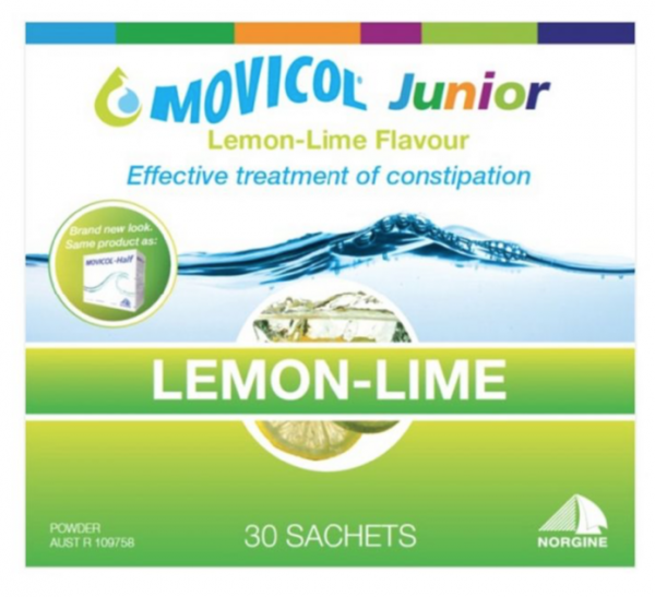 Movicol Powder Junior Lemon-Lime Flavour Sachets (Pack of 30)