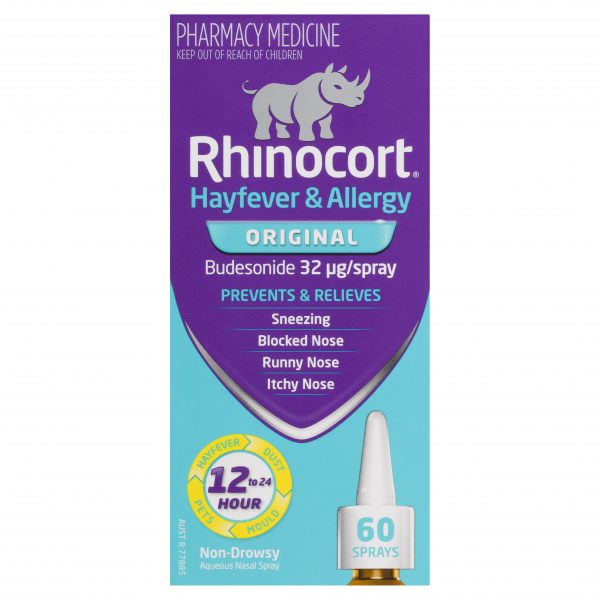 Rhinocort Allergy & Hayfever Nasal Spray Original 32mcg - 60 doses