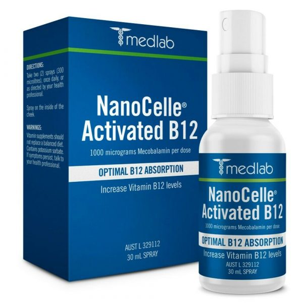 MedLab NanoCelle Activated B12 Oral Spray (30ml Spray Bottle)